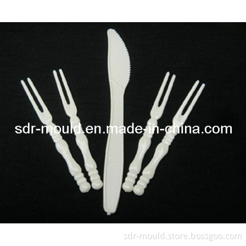 High Quality Plastic Injection Fork Knife Spoon Molding